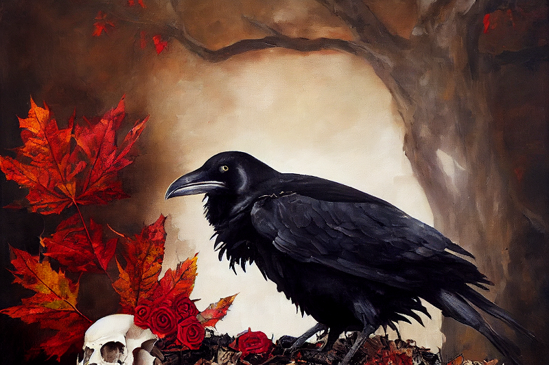 JDT_raven_sitting_on_a_sheeps_skull_bones_dead_roses_fall_maple_13baa3c3-ebf2-4c11-8496-e3a21a193cac.png
