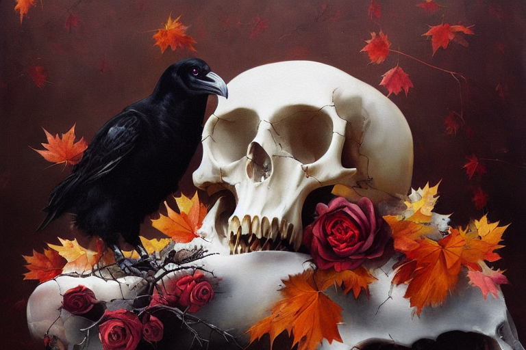 JDT_raven_sitting_on_a_sheeps_skull_bones_dead_roses_fall_maple_4331c9dd-8416-4302-bd7a-4ec5ee4f1f73.png
