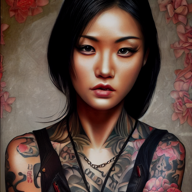 Floyd_asian_woman__biker__beautiful_face__tattoo__ultra_realist_16a48465-896c-4b83-87fc-9b27f8ab531a.png