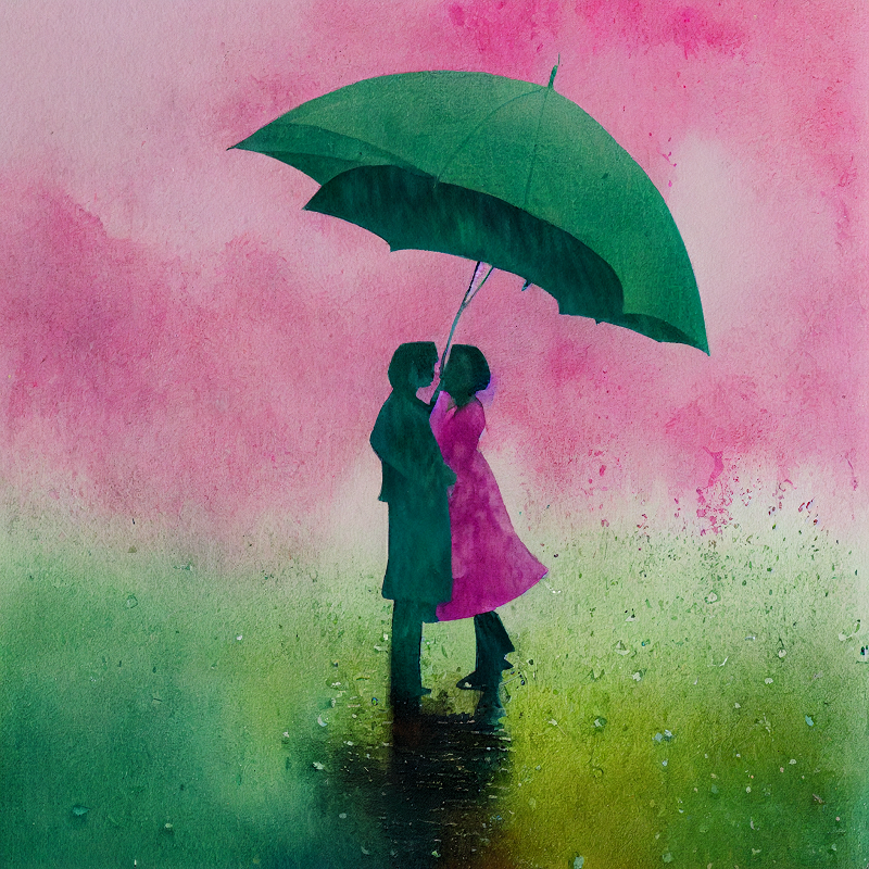 TORLEY_pink_green_watercolor_of_a_couple_kissing_in_the_rain_4e878a46-9f15-44d1-938a-0659345ecb46.png