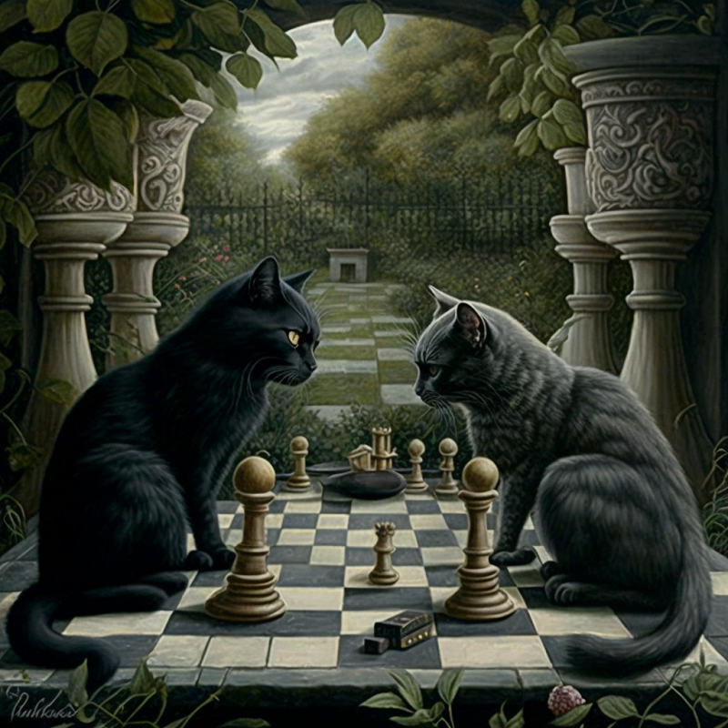 JoN_a_black_cat_and_a_grey_cat_playing_chess_in_a_beautiful_wil_0ed1c85a-fc77-4945-941b-bb1bfa7d5f09.png