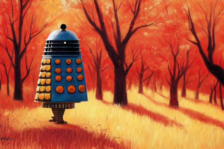 Russ_K5TUX_dalek_bob_ross_in_autumn_splendor_887a88d6-01ac-4fc7-957b-37bbf5159e69.png