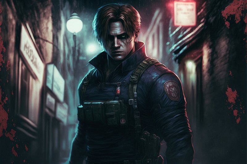 MattySkullz_Leon_S_Kennedy_from_Resident_Evil_stood_in_a_dark_g_5e46fdb9-8702-4f57-90cd-a269880ac9fe.jpeg